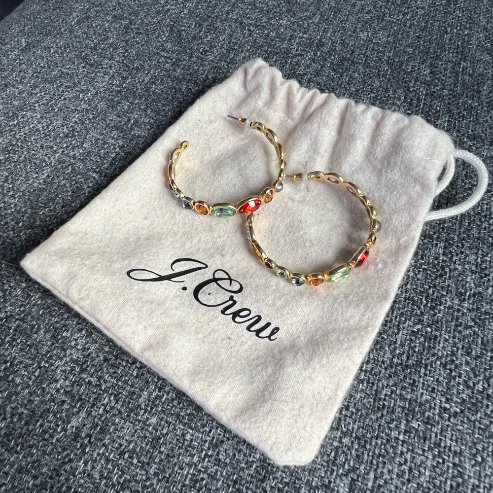 J. Crew statement earrings